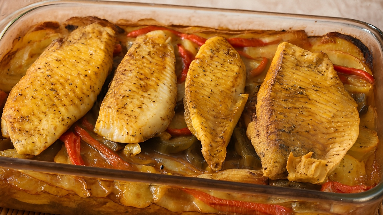 Receita de Peixe Assado com Batata para Quem Tem Rotina Corrida e Quer Comer Bem